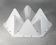 Fiberglass circa 1970. 6 tetrahedron-shaped elements. France.