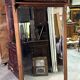 Very large trumeau mirror from the Art Nouveau period in mahogany / h 196cm