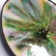Pair of multicoloured glazed ceramic studio dishes, vintage 1960s.