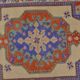 Tapis anatolien rouge et bleu sku 2596