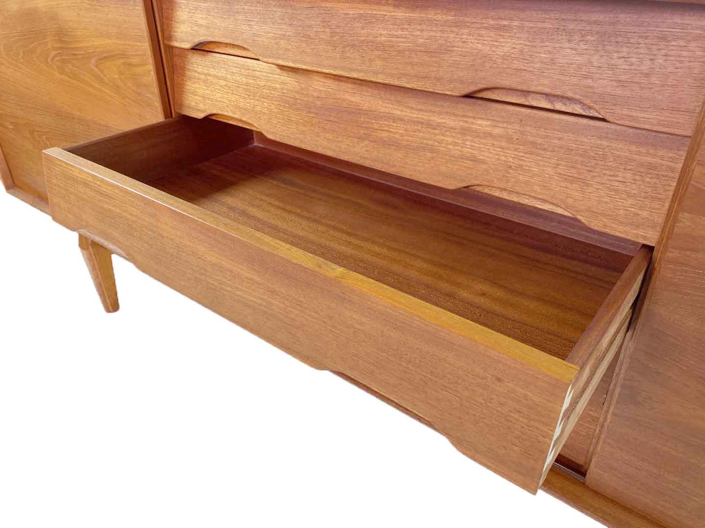 Vintage teak sideboard by Henry Rosengren Hansen for Skovby Mobelfabrik 1960s