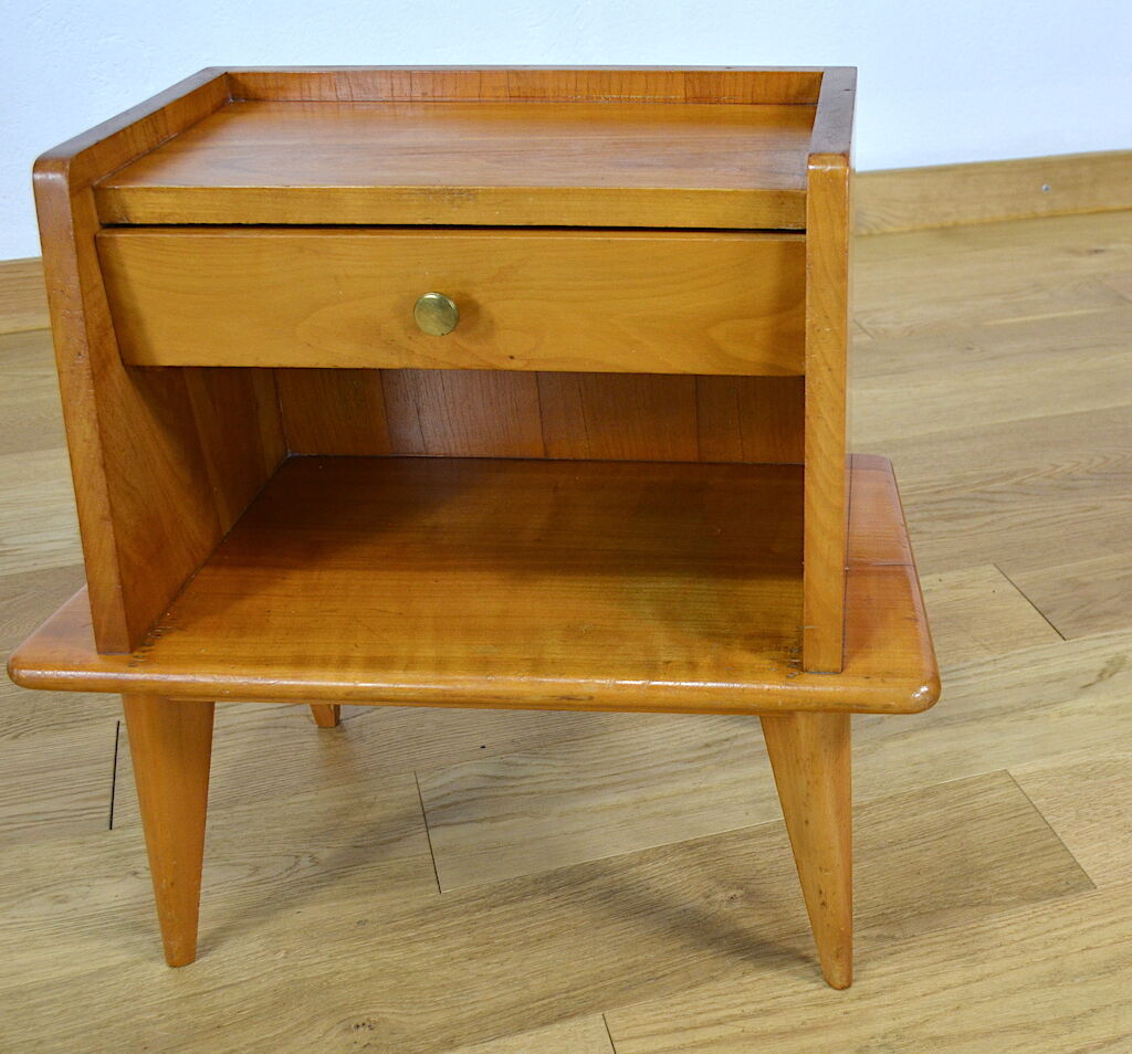 Pair of feet compas side tables - 1950