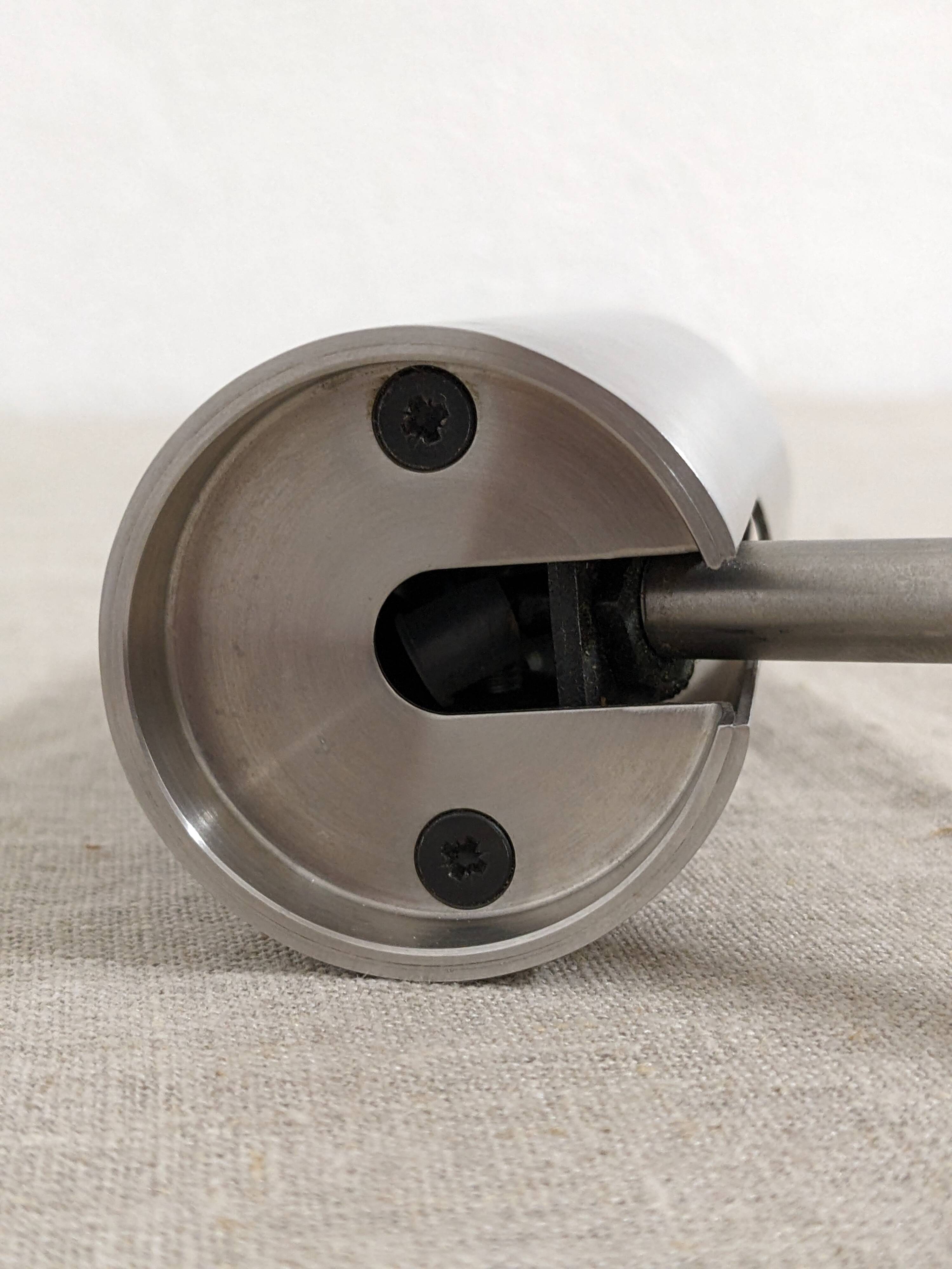Stainless steel spotlight, 60s-70s