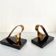 Art Deco bookends - Gold Starry, 20th century