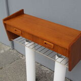 Scandinavian teak wall shelf
