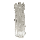 Vase transparent en verre de Murano "A Mugnoni" attr. à Ercole Barovier, Italie