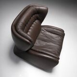 One-seat lounge sofa model pasha, manufactured in the 1970s by durlet, belgium.