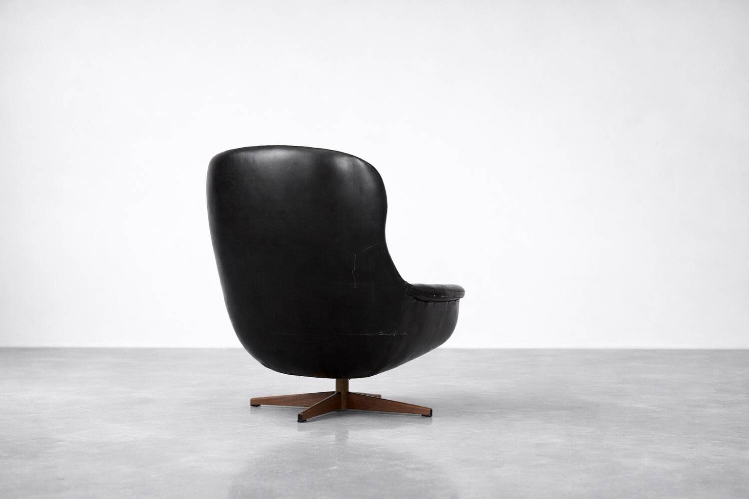 Fauteuil pivotant moderne scandinave vintage du milieu du siècle de Selig