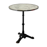 Cast iron and marble bistro table