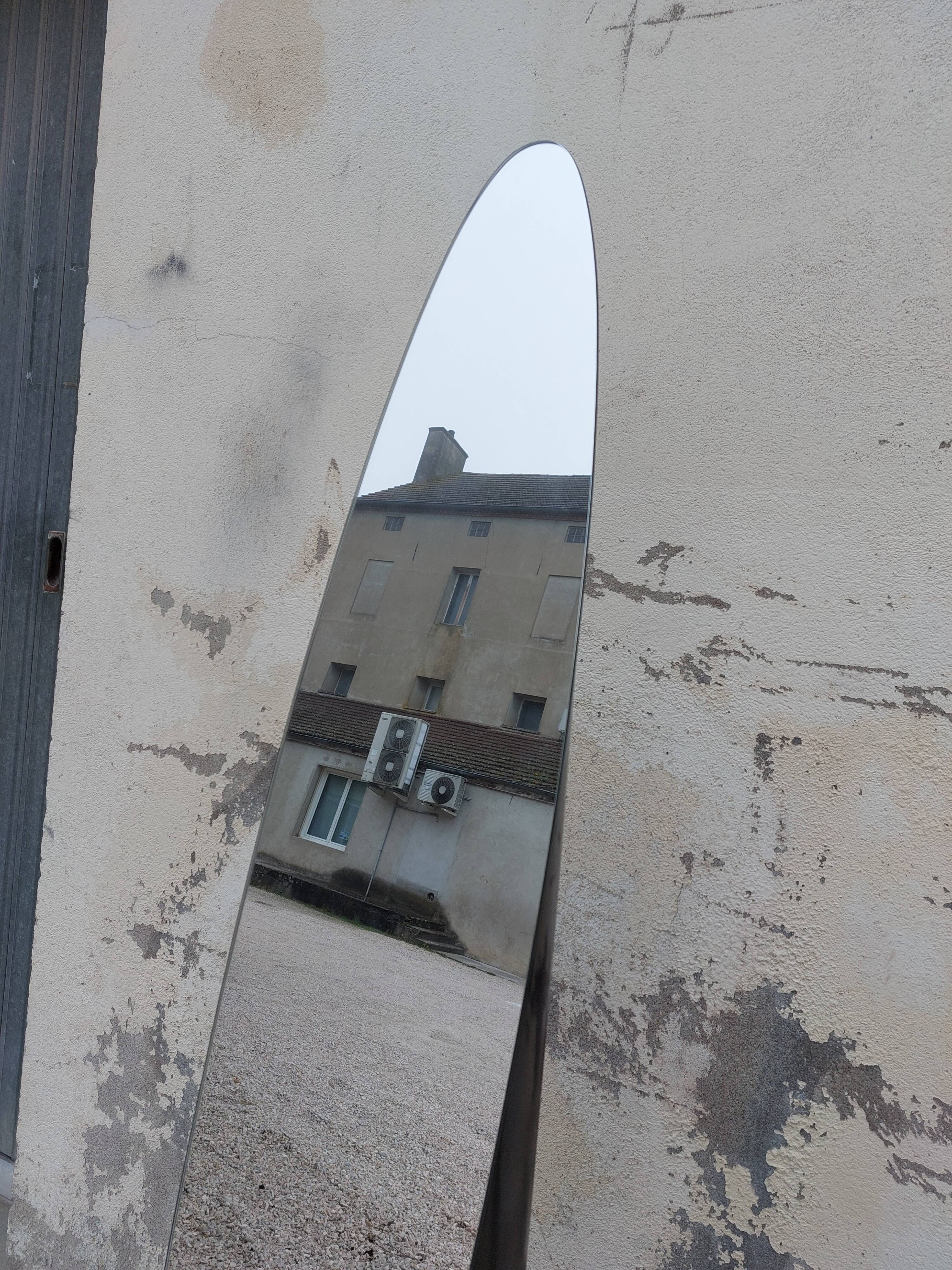 Miroir sur pied vintage année 80