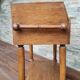 Old wooden children's toilet table and marble top