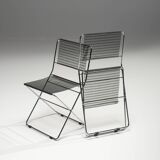 Set of 4 Adjustable Chairs by De Marco & Rebolini for Robots, Italy, 1970s