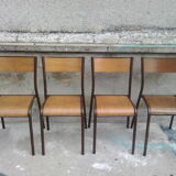 4 Mullca vintage school chairs