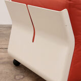 Mario Bellini Amanta modular sofa in orange leather for C&B Italy, 1960s