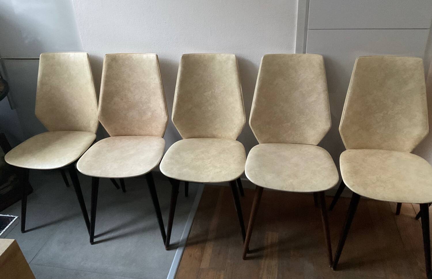 Set of six chairs from the 1960s/70s