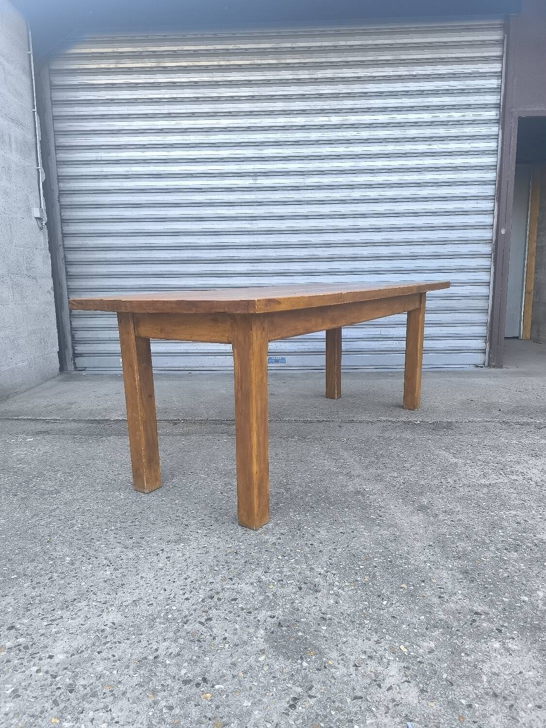 Solid beech farmhouse table 1950