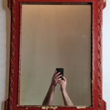 Louis XVI style mirror, repainted, vintage, 75 cm