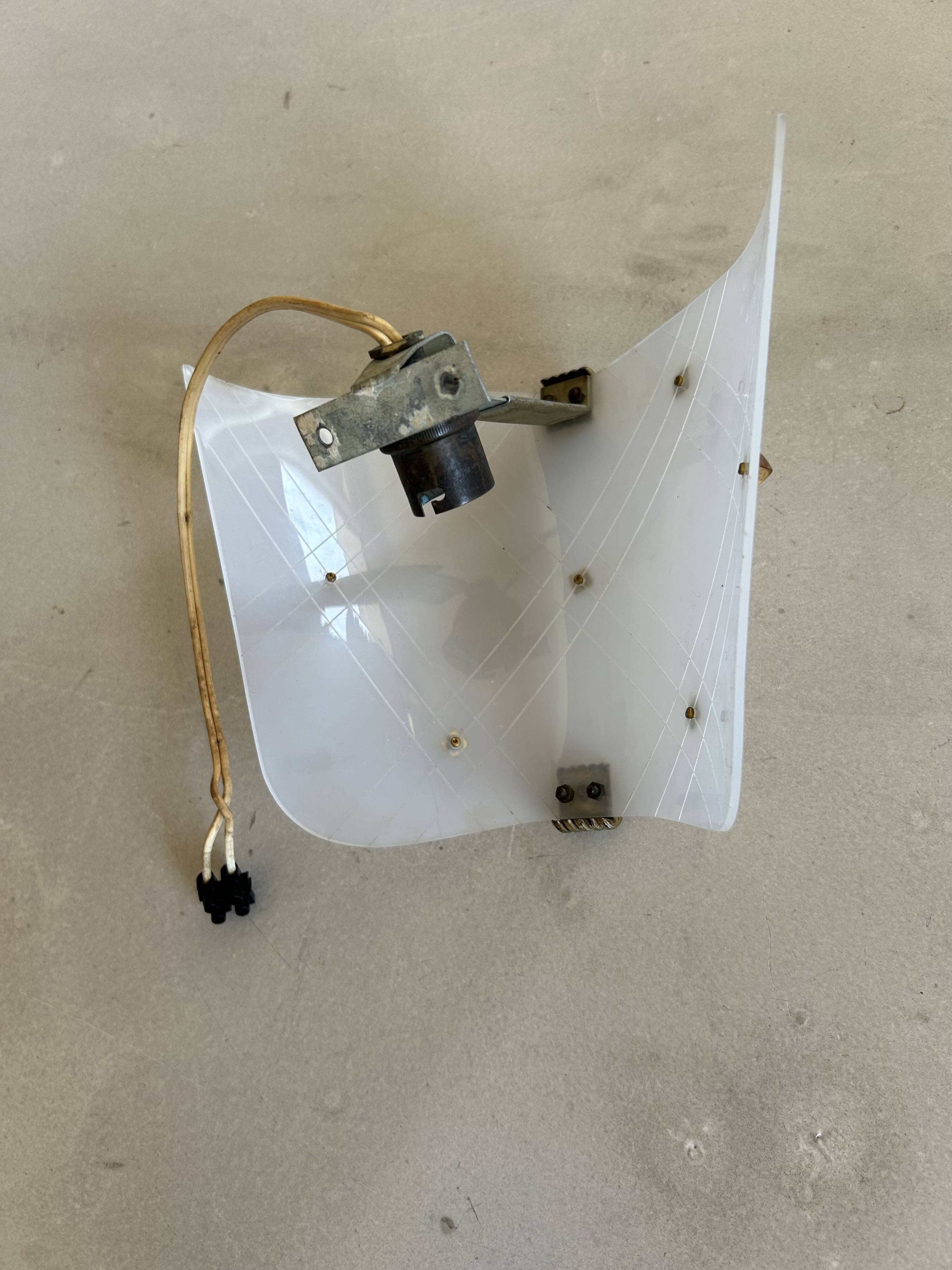 Vintage Arlus wall light in puzzlement