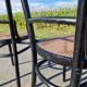 Set of 2 cane bistro chairs