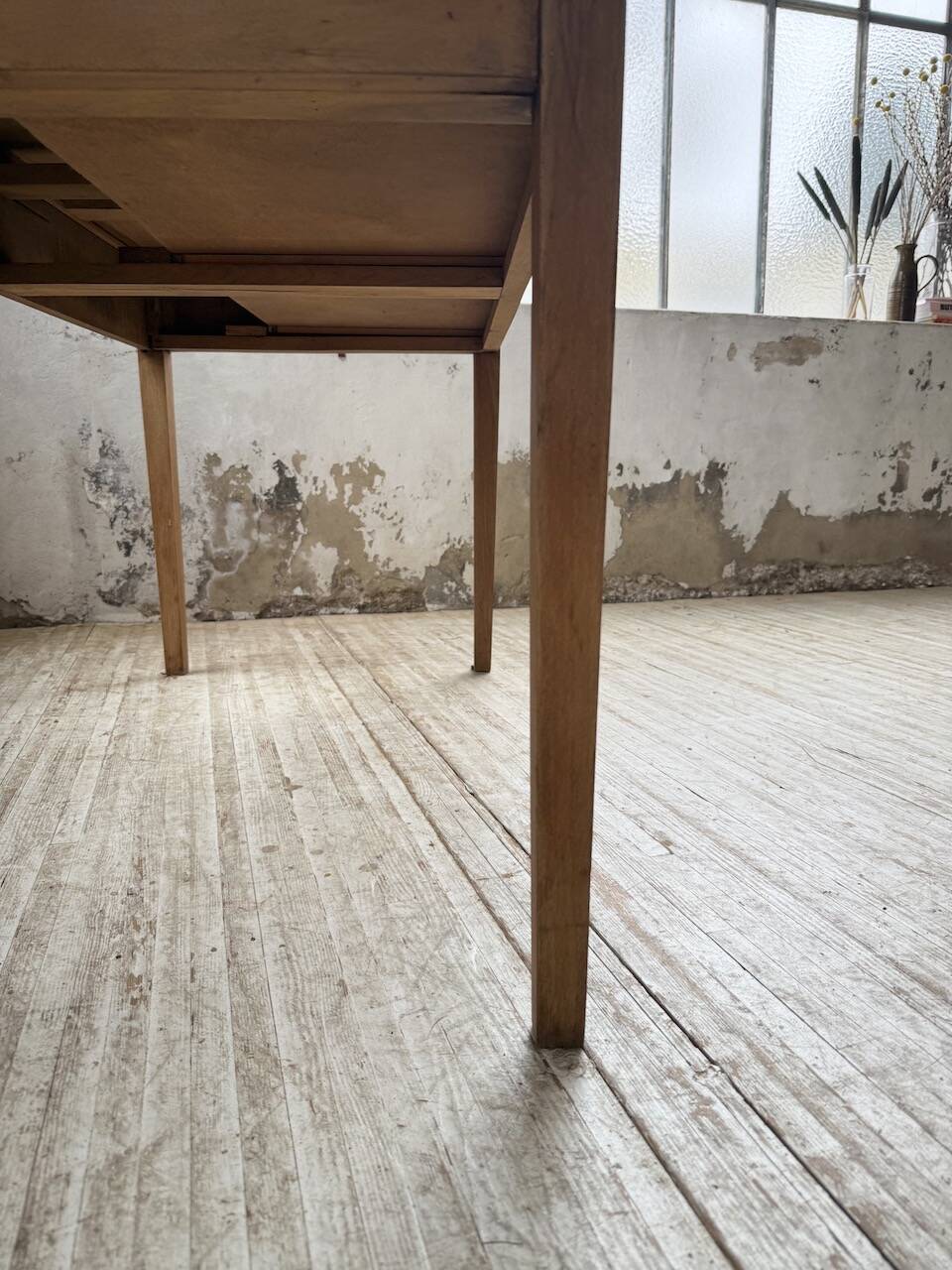 Oak veneer desk 1950