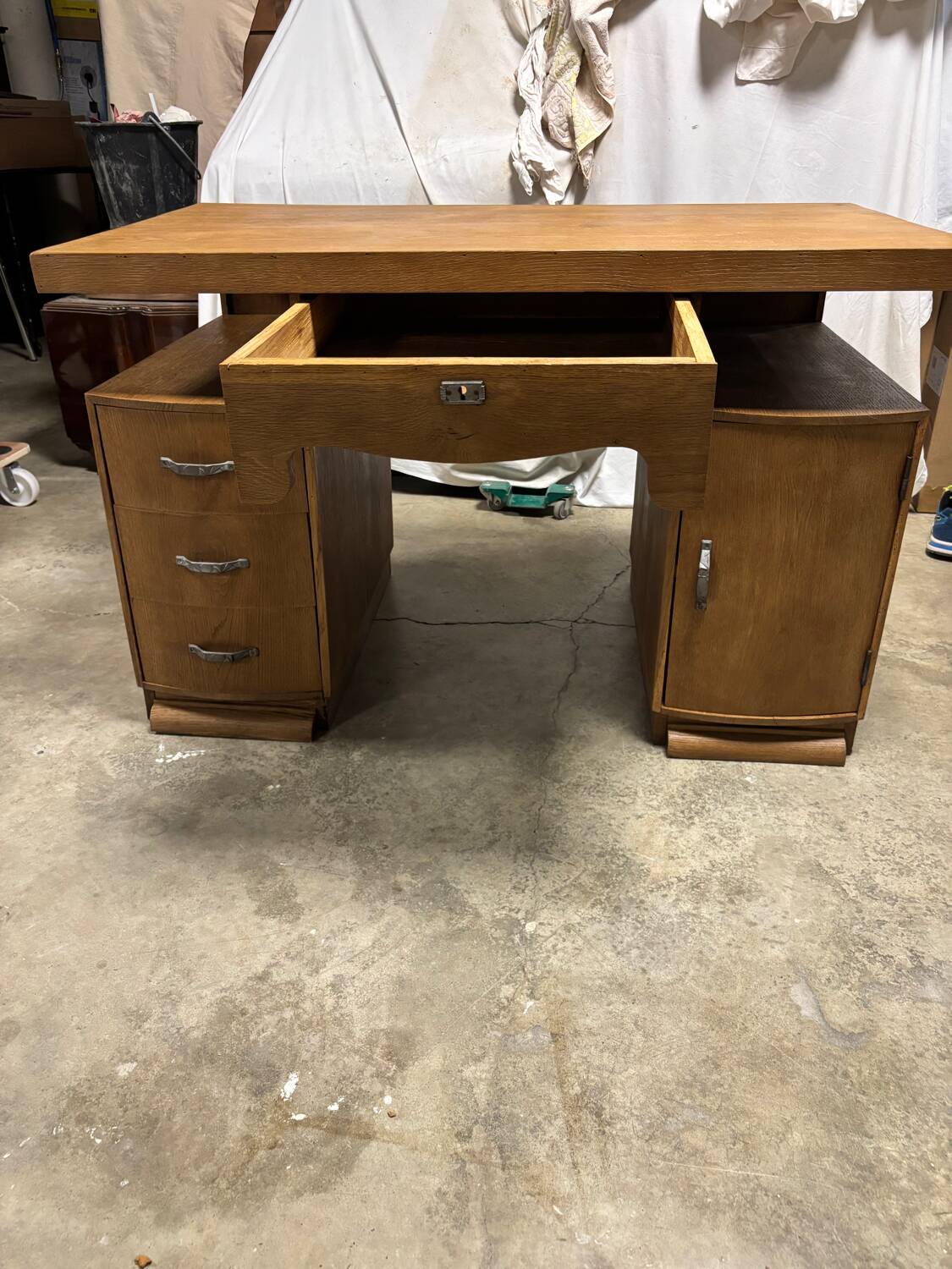 Solid wood desk