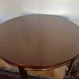 Table directoire demi lune acajou