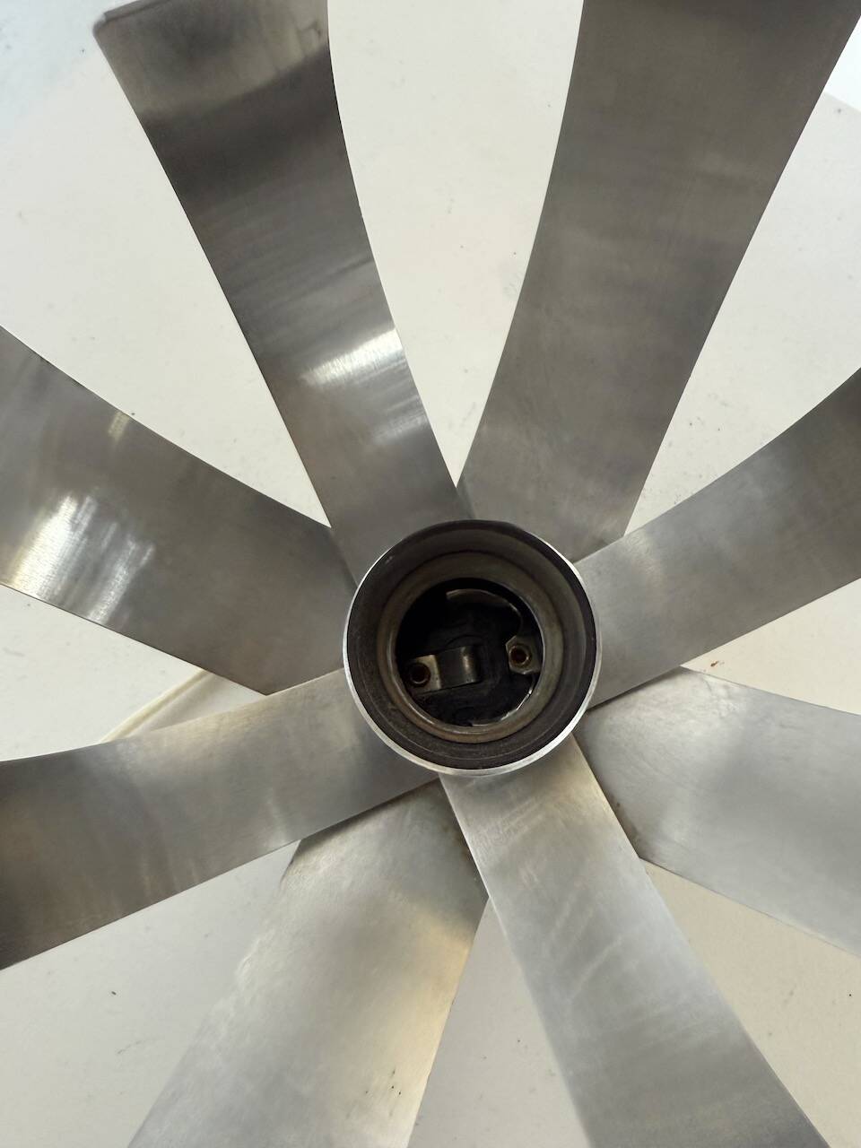 Oxar space age chrome flower wall light