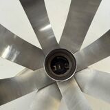 Oxar space age chrome flower wall light