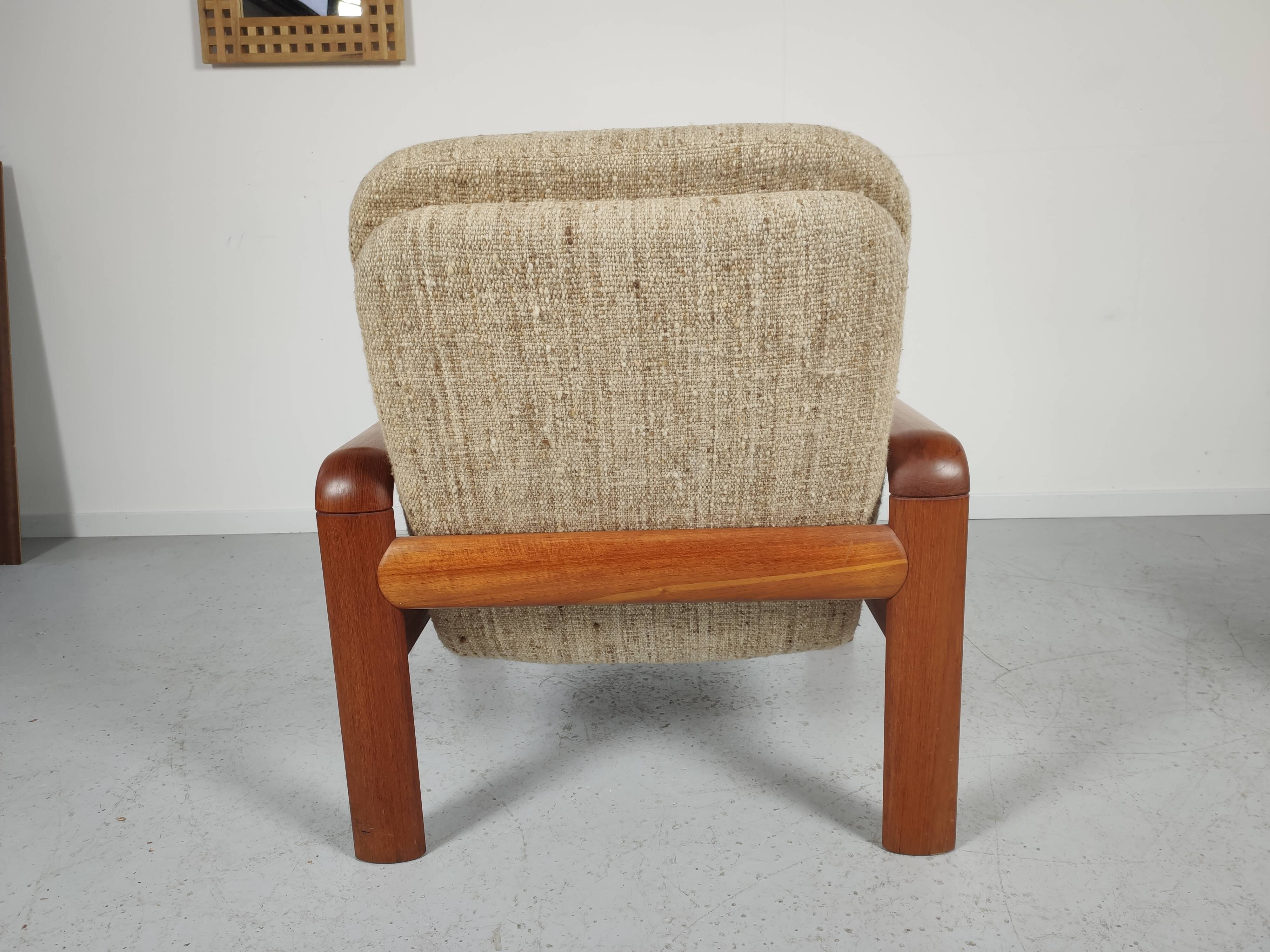 Pair of vintage Scandinavian teak chairs 1970s