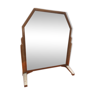 Miroir psyché art déco bronze 1950   65x55cm