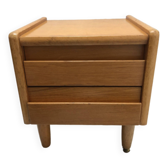 Table de chevet / bout de canapé en bois, années 1970/1980