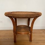 Table basse rotin