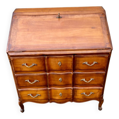 Bureau secrétaire Dit « scriban » De Style Louis XV En Bois Fruitier