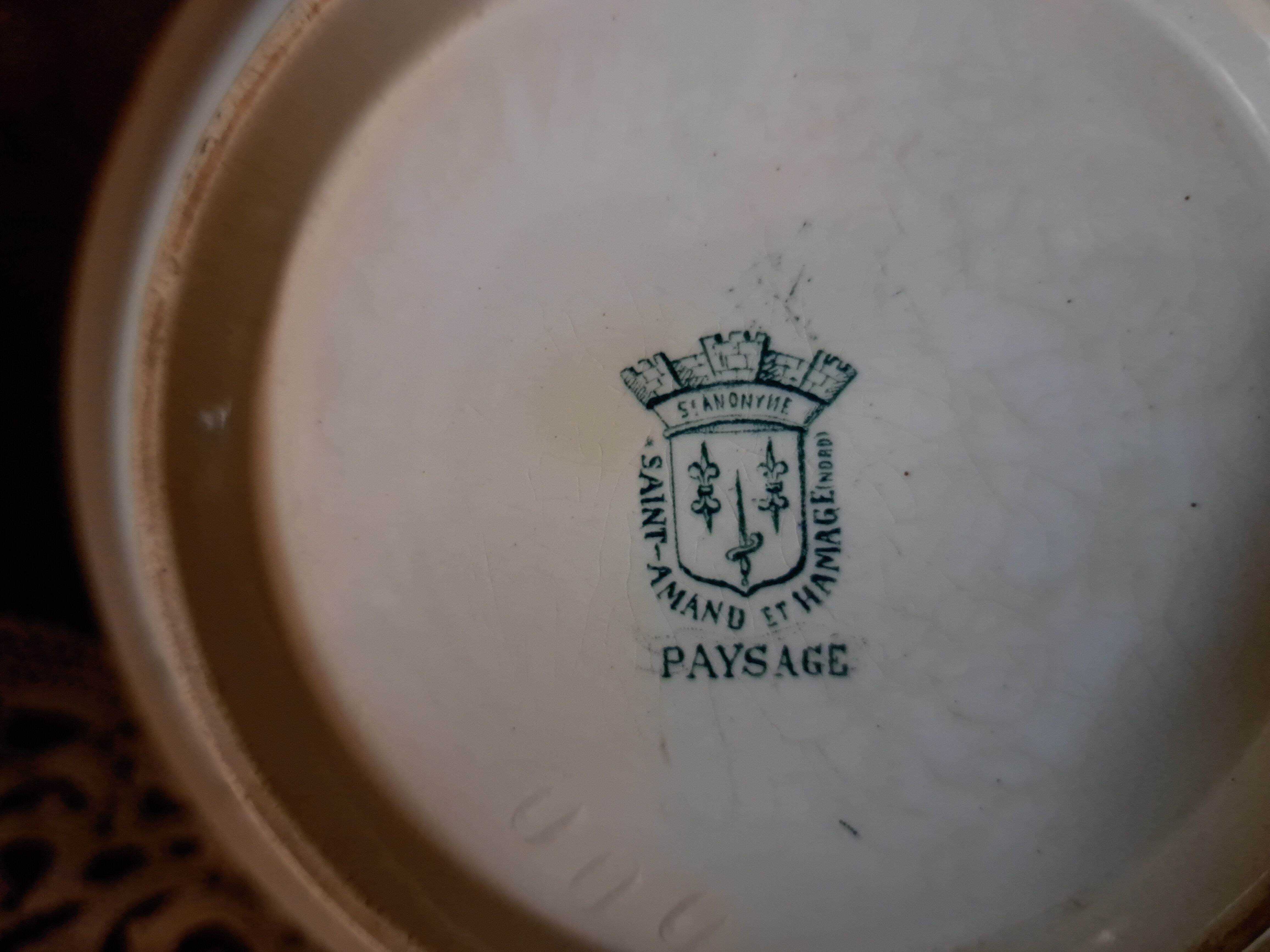 Salad bowl in iron from the Saint Amand et Hamage factory - PAYSAGE model