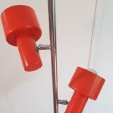 Vintage chrome lamp 2 orange spots 1970