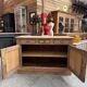 Buffet with 2 doors in oak from the early 20th century.