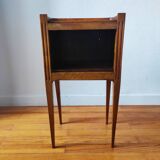 Antique walnut bedside table in the Directoire style