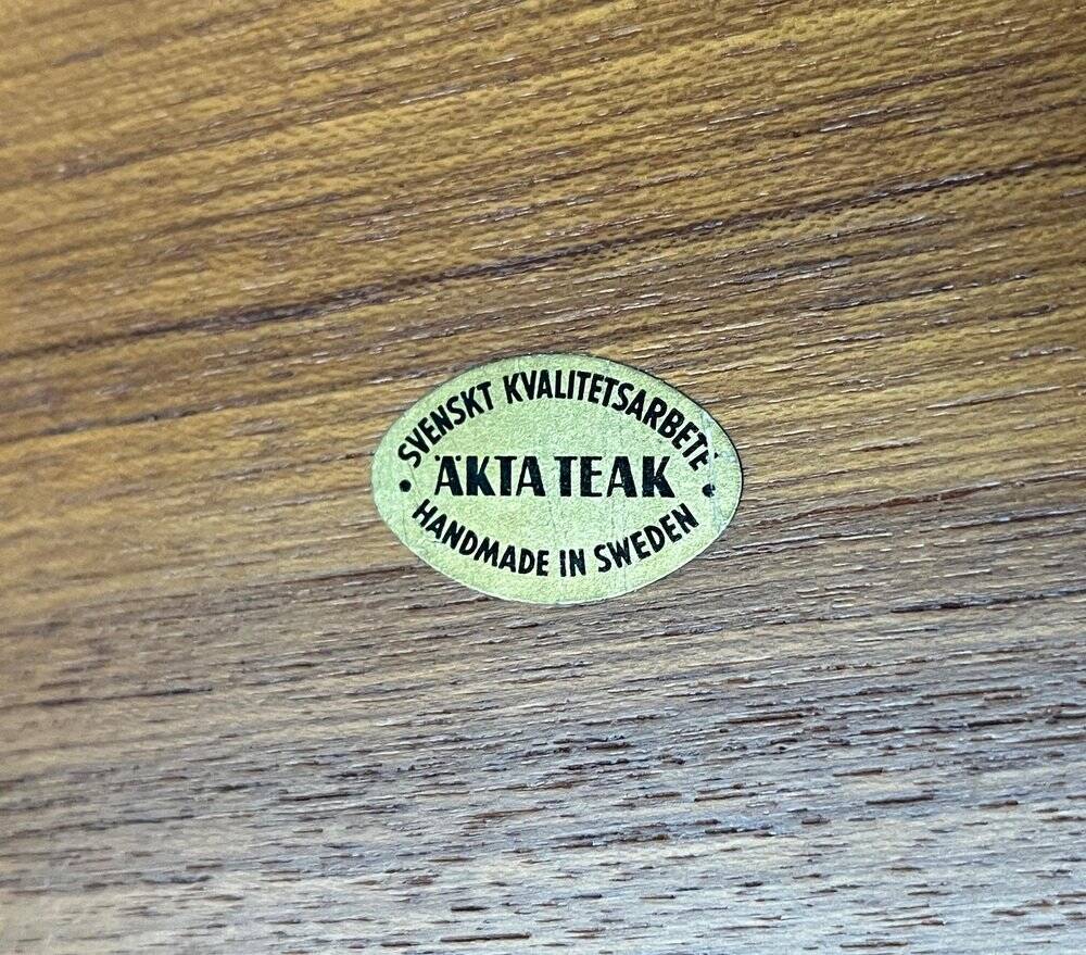 Scandinavian teak plateau from the mid-century by Äkta Teak, 1960s.