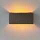 Vintage modernist wall lamp, folded metal, France 1970