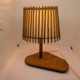 Superb vintage rattan lamp