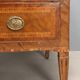 Antique neoclassical walnut commode from the 18th century.