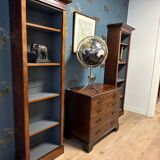 Set of 2 antique open Bookcases