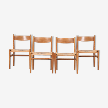 4 chaises « CH36 » des années 1950 par Hans J. Wegner pour Carl Hansen, Danemark