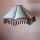 Suspension tissu perle bois