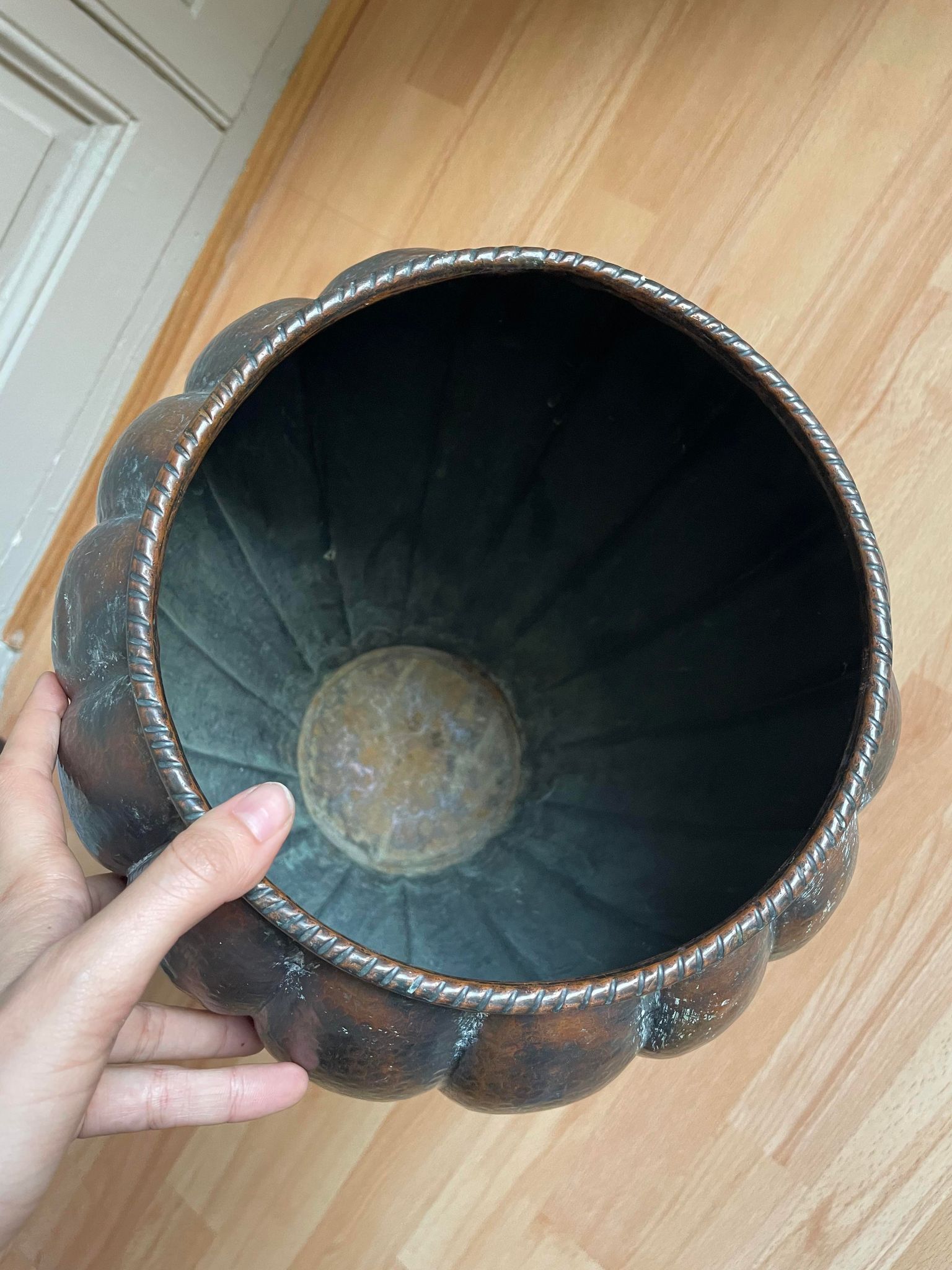 Copper umbrella stand