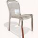 Chaise transparente monobloc en polycarbonate