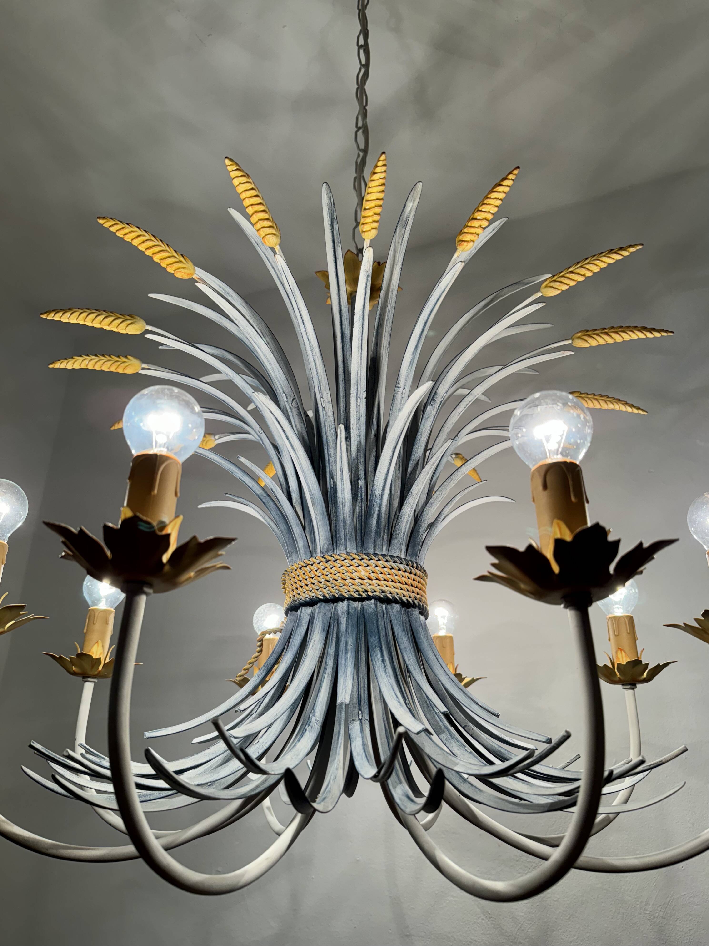Large Italian Hollywood Regency Chandelier by Hans Kögl