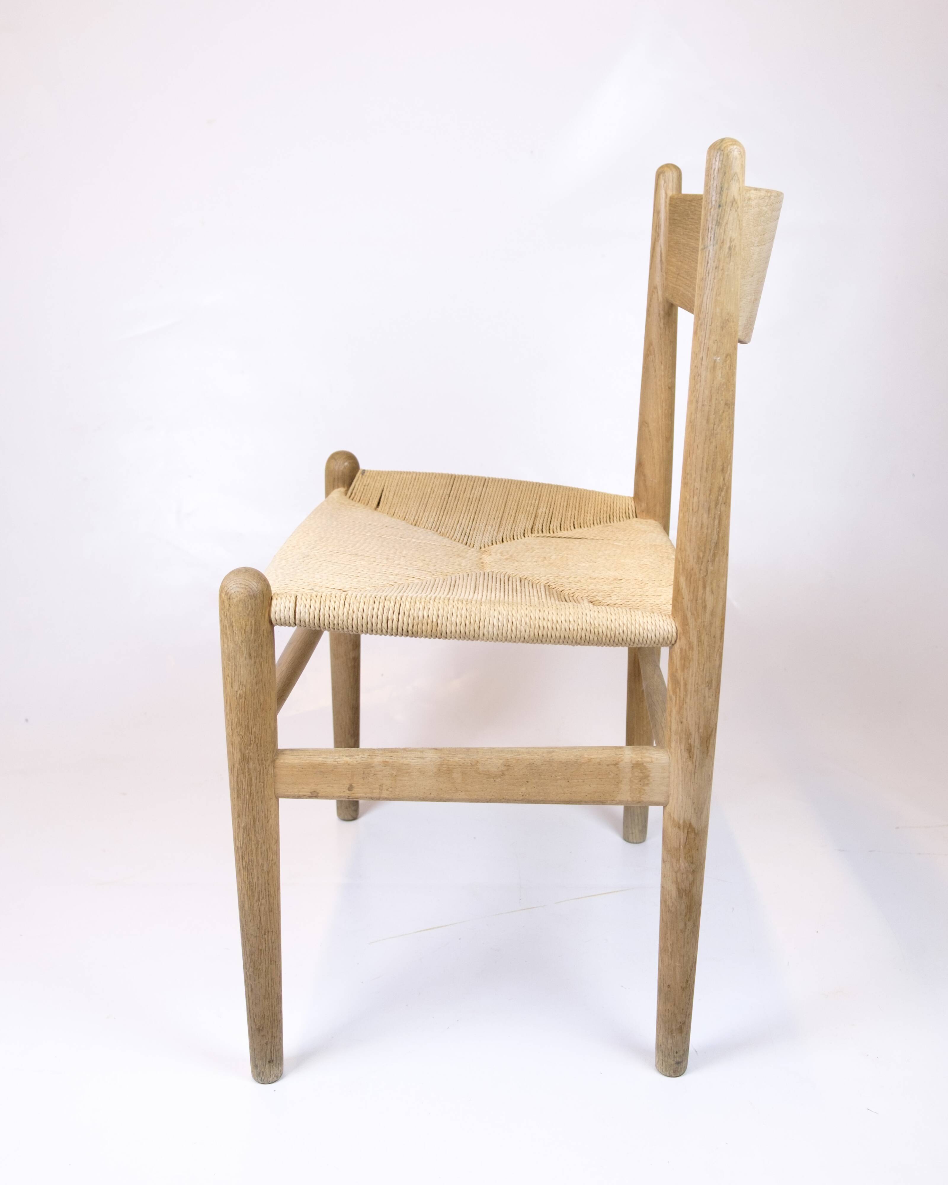 CH36 chair - model CH36 - oak and paper wicker - Hans J. Wegner - Carl Hansen & Son