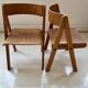 Chaises en bois par Martins Machado, années 1980, ensemble de 2