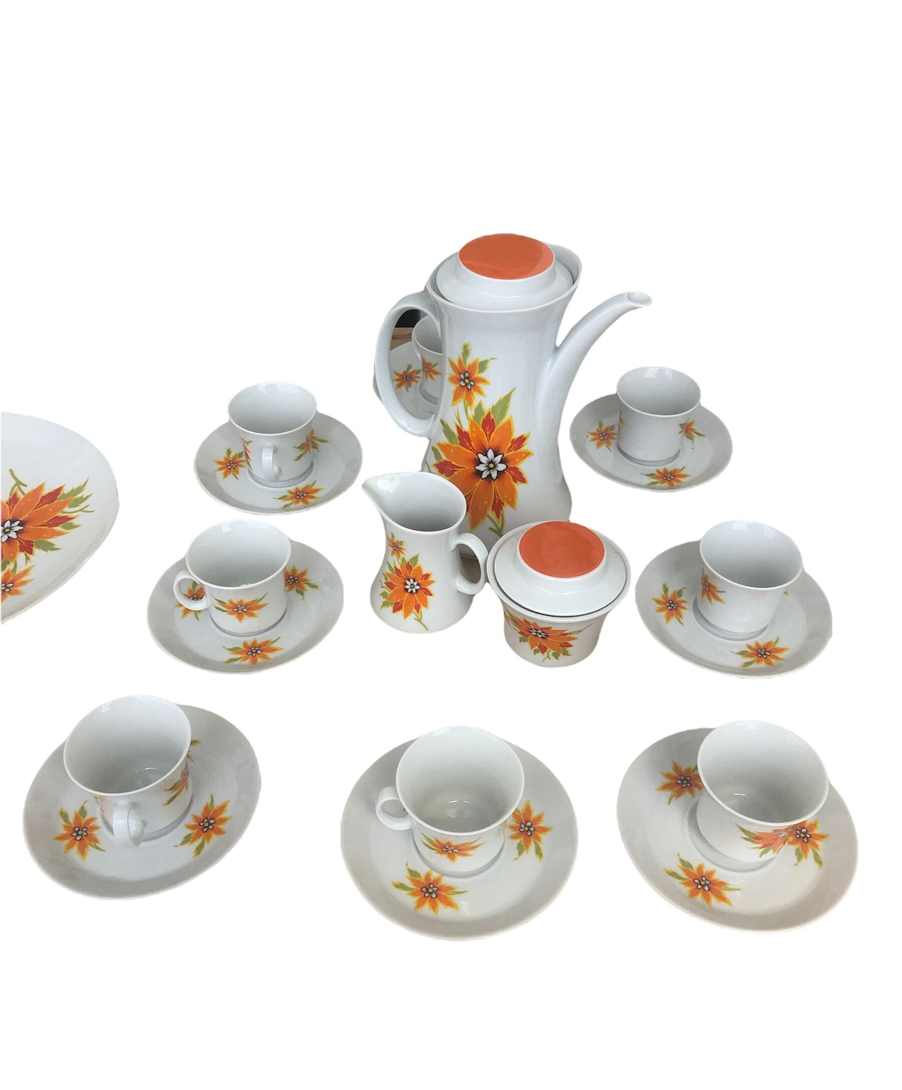 Coffee & dessert services porcelain Winterling Bavaria 70 s